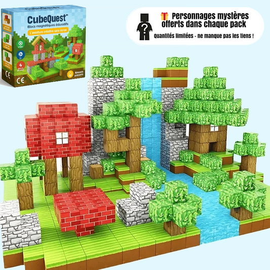 CubeQuest™ – Blocs magnétiques éducatifs | L’aventure créative sans écran